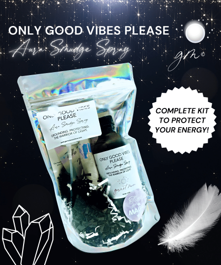 aura smudge spray. Garnet Moon.