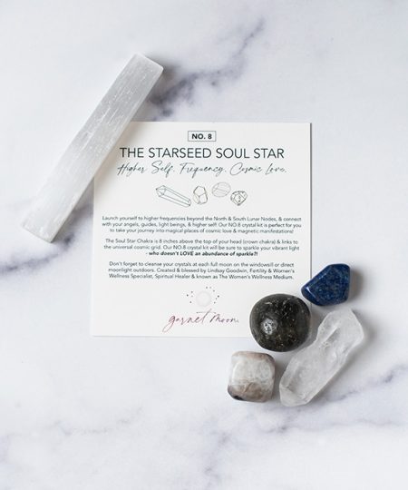 Starseed Soul-Star Crystal Kit | Awakening & Cosmic Connection. Garnet Moon.